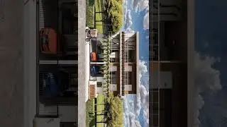 Revit House Front: Enscape Render#shorts
