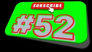 #52 Subscribe Button Green Screen | No Copyright | Free to Use | Million Dollar Resources