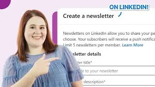 How to CREATE a LinkedIn Newsletter: EASY TUTORIAL