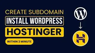 How To Create Subdomain And Install Wordpress In Hostinger 2026 | Hostinger Subdomain Tutorial