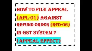 Appeal against Refund | Appeal effect | 