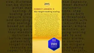 #SAA-C03 AWS Certified Solutions Architect Associate Sample Question #shorts