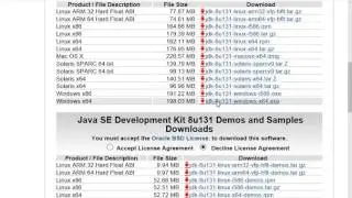 Java Tutorial 1 - JDK 8 Download