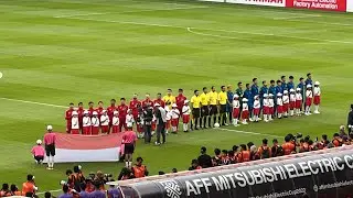ATMOSFER STADION GBK SAAT ANTHEM TIMNAS INDONESIA RAYA DINYANYIKAN 50.000 SUPORTER 🔥 MERINDING 😱