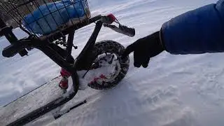 Зимнее путешествие в Лес на электросамокате White Siberia mini, весь фильм.