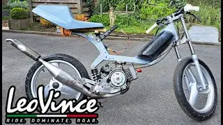 Leovince ZX silencer Malossi exhaust - Peugeot Fox 50cc Racer