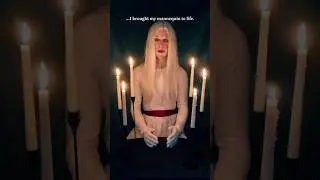 The Mannequin #horrorshorts #horror #horrorstory #weirdcore #sfx #makeup