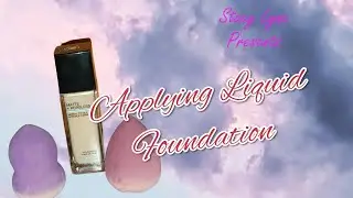 Here is the best way I've found to apply liquid foundation
