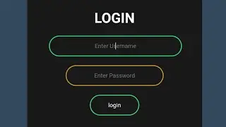 Advanced Web Designing|| Amaging Animated Login Form Using Only HTML and CSS