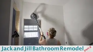 Sanding Drywall with Festool Planex -Jack and Jill Bathroom (Part 8)