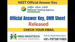 NEET OMR Seat 2024 Answer Key released by NTA