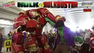 HULK vs HULKBUSTER at the ROBOT CHICKEN Panel at NYCC. Extreme Costumes.