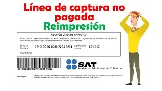 Reimpresión de Linea de Captura Vencida | SAT 2024