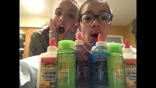 MAKING 4 SLIMES WITH RACHEL!