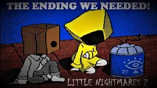 Monster Mono EXTENDED ENDING (Mono and Six Saves Runaway Kid) | Little Nightmares 2 Animation