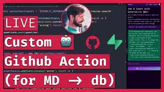 Custom Github Action 🤖 to sync markdown docs with our Supabase db! 🔴 LIVE Coding & Chill