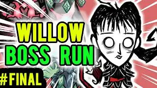 Defeating W.A.R.B.O.T & Boss Run Final (Willow) | Don't Starve Together