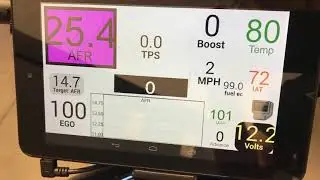 Turbo EFI Yamaha XS 850 Controls and Tablet Gauges