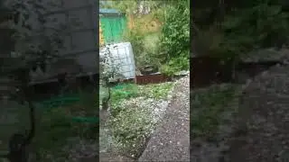 Киргизия сильный град