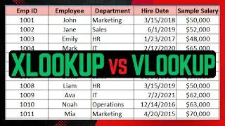 How To Use XLOOKUP Vs VLOOKUP Function In Excel  | VLOOKUP Vs XLOOKUP In Excel Example