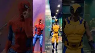 Spider-Man scared Wolverine😂😂😂