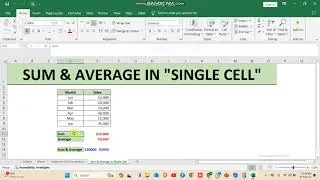 Sum & Average in Single Cell