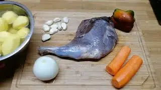 Мясо дикого кабана в Афганском казане