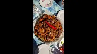 Готовим ПЛОВ в казане на костре