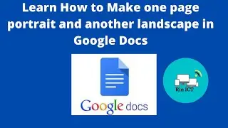 Make one page portrait and another landscape in 
