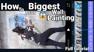 How to draw Biggest 😱😅3D Wall painting