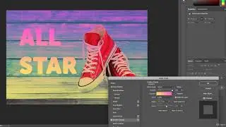 How to add a gradient to an image & text in Photoshop || how to make gradient text in photoshop cs6
