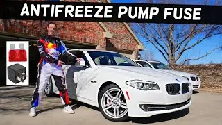 BMW F10 F11 ANTIFREEZE PUMP FUSE LOCATION BMW 528i 535i 520i 530i 550i 518d 520d 525d 530d 535d