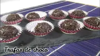 Trufas de chocolate rápidas receta sencilla fácil rápida paso por paso muy rica