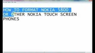 How to format nokia 5800, 5230, 5233.wmv - YouTube.flv