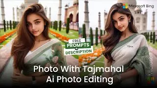 New trending Girl Photo with Tajmahal ai photo editing | Microsoft Bing ai photo editing
