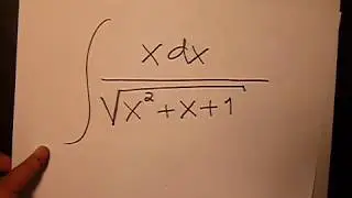 Integral x/(x^2 + x + 1)^(1/2) dx