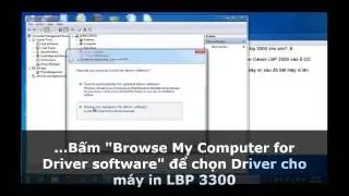 hướng dẫn cài máy in canon LBP 3300 trên Win 7