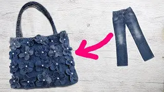 DIY bag from old jeans. How to sew a bag?