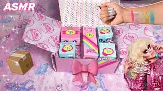 ASMR 🎀 TRIXIE COSMETICS 📦💖 Unboxing- whisper, tapping