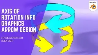 Simple infographics round arrow Design | Blender Tutorial
