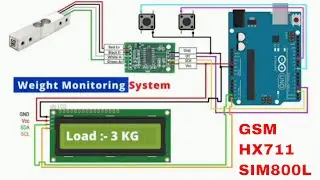 DIY Load Cell Weight Monitoring GSM Alert Project | Arduino, HX711, SIM800L