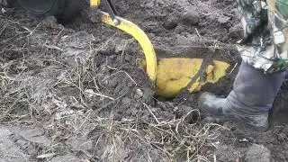 Ploughing. Testing the plough.