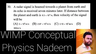 A radar signal is beamed towards a planet from earth and its echo is received seven minutes later.