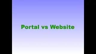 WebSphere Portal Tutorials | Difference between Portal Vs Website