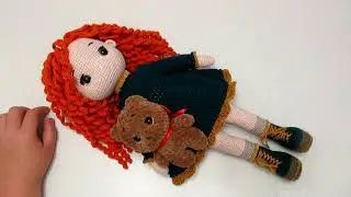 We bought a doll + thoughts + finished knitting a teddy bear