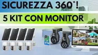 Migliori Kit Videosorveglianza 360 WiFi con Monitor: 5 Offerte Amazon 2025 ANCHE con Pannello Solare