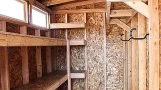 Process of Building Shed Shelves