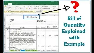 HOW TO READ BOQ?? || HOW TO READ TENDER DOCUMENTS ||