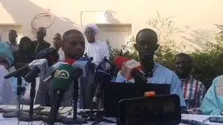 Conférence de presse organisé par la famille d'Oumar Diop