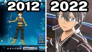 Graphical Evolution of Sword Art Online Games (2012-2022)